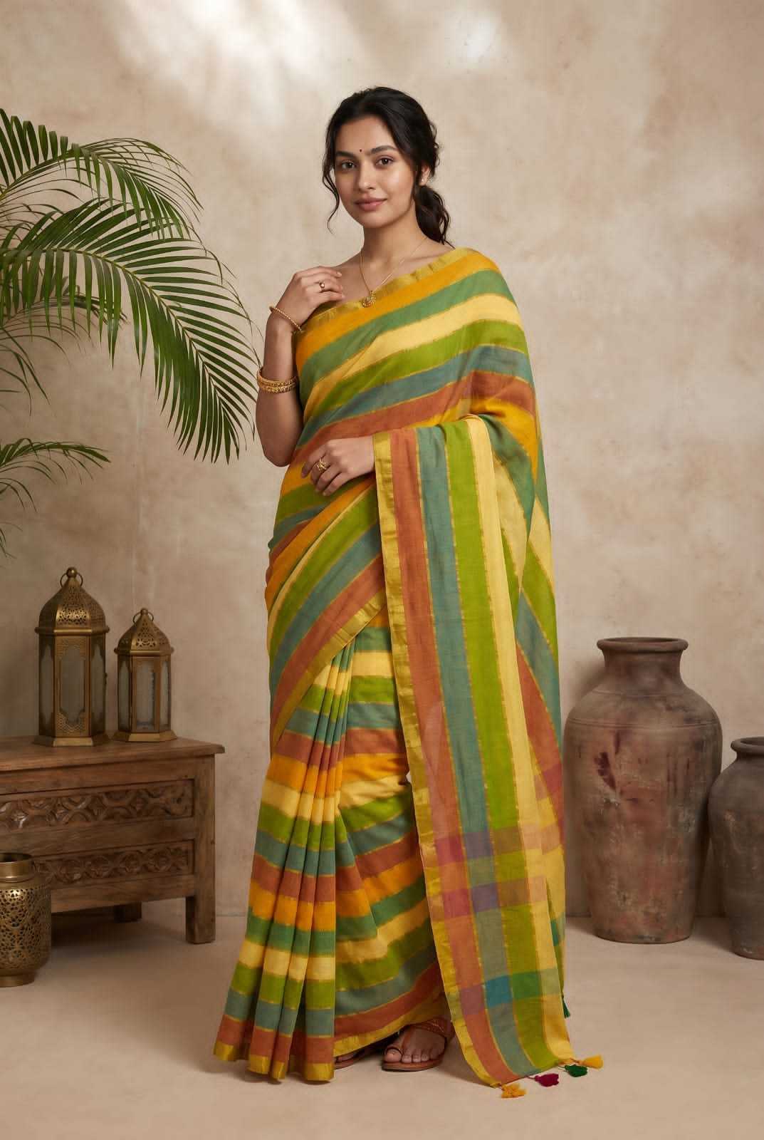 Khadi Cotton Festive Saree