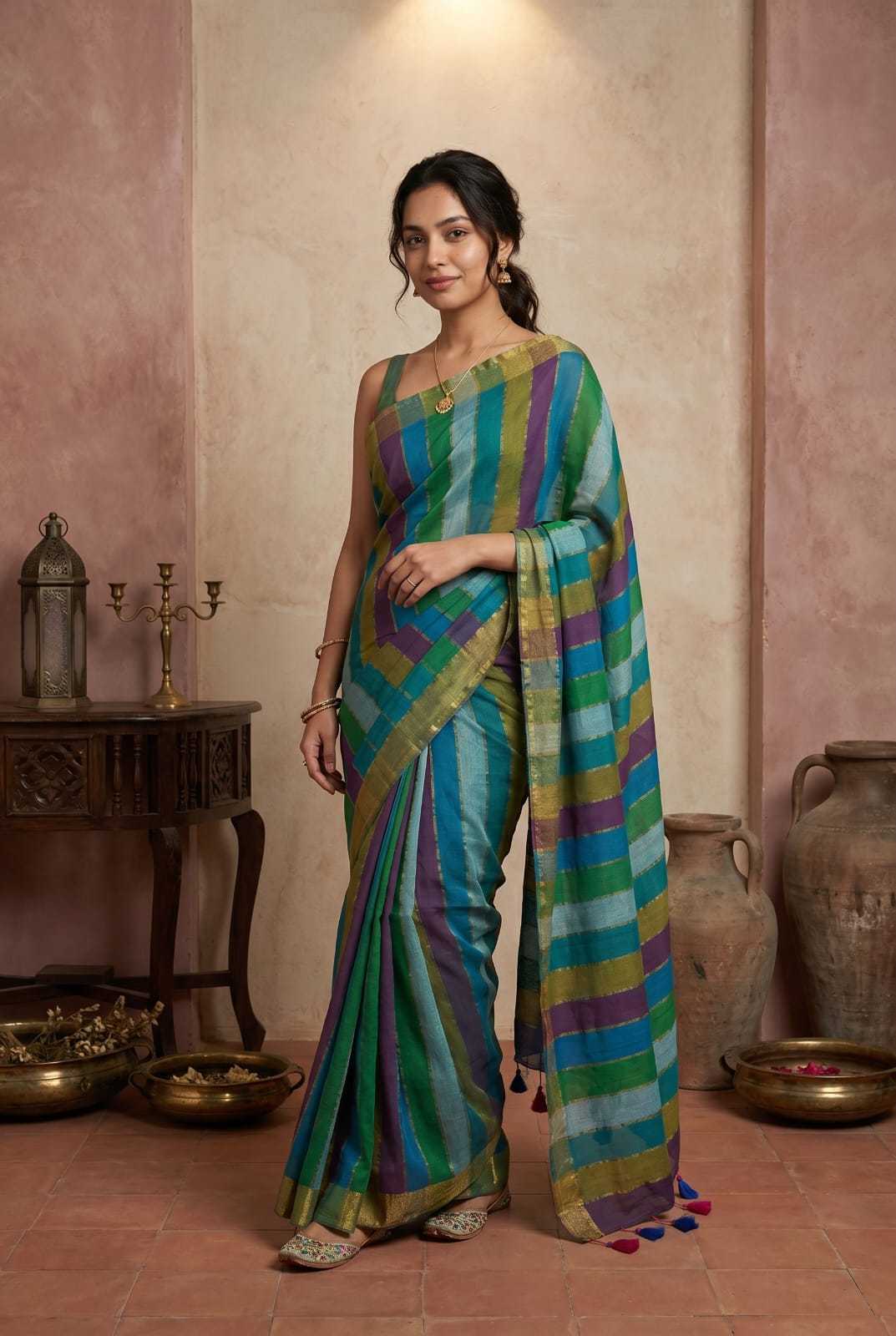Khadi Cotton Festive Saree