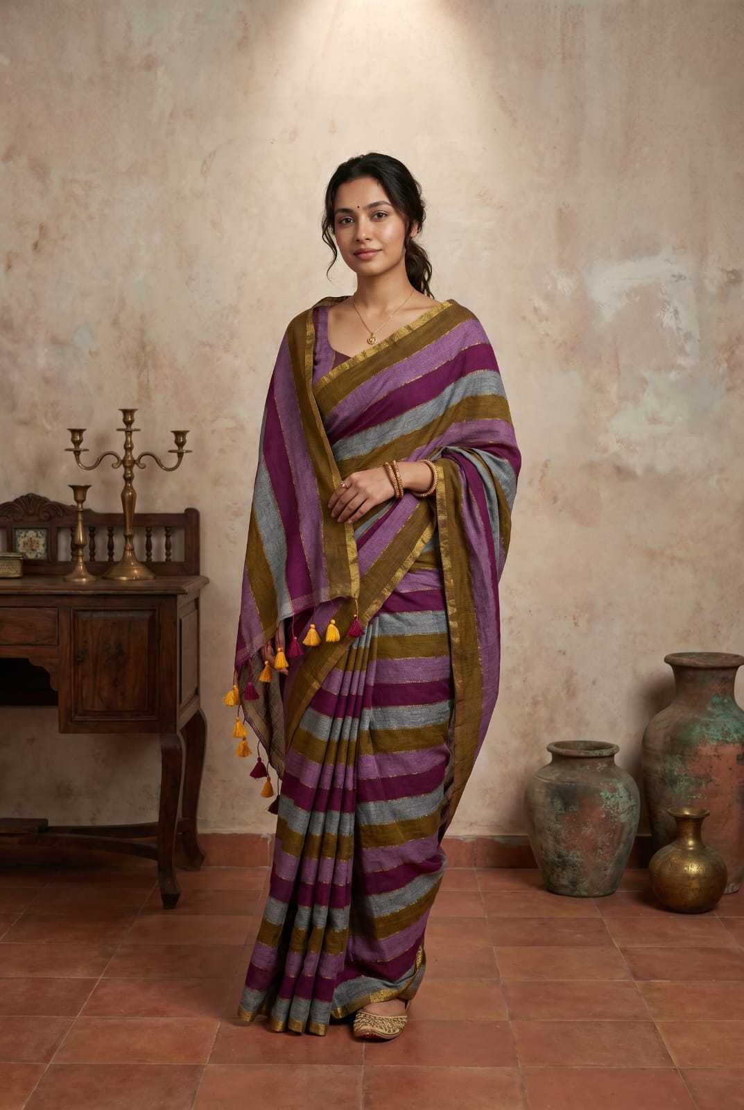 Khadi Cotton Festive Saree