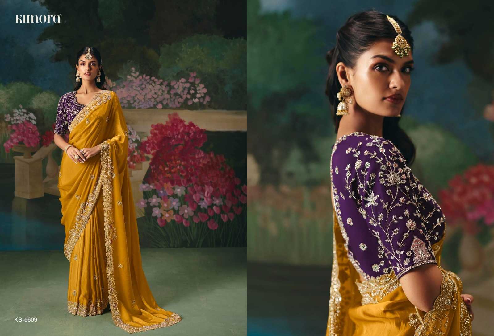 Sequins Work Saree