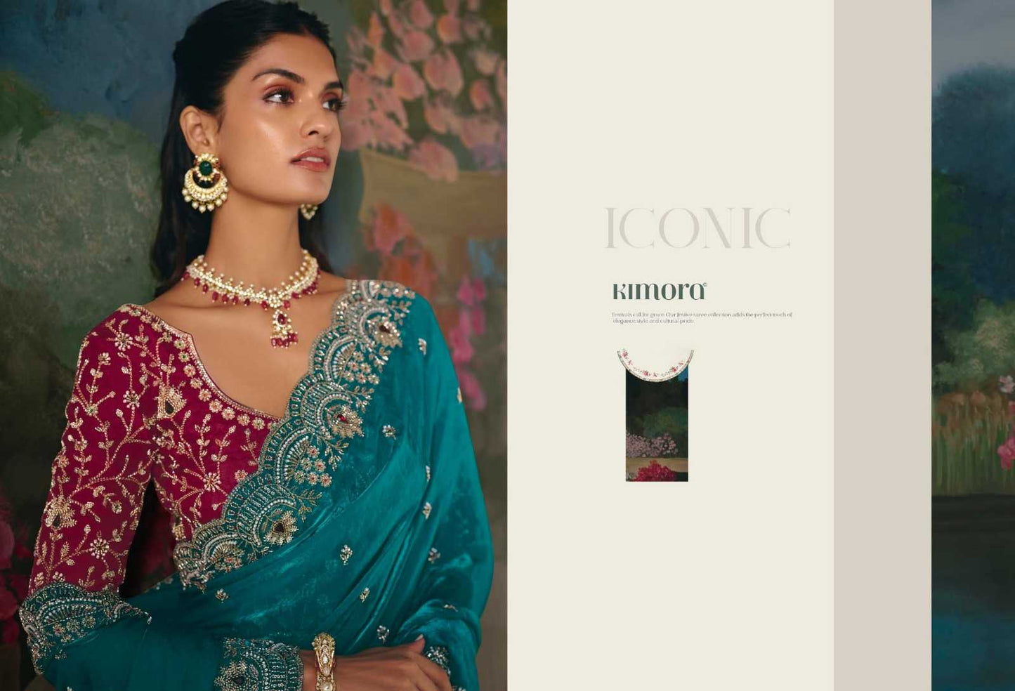 Sequins Work Saree