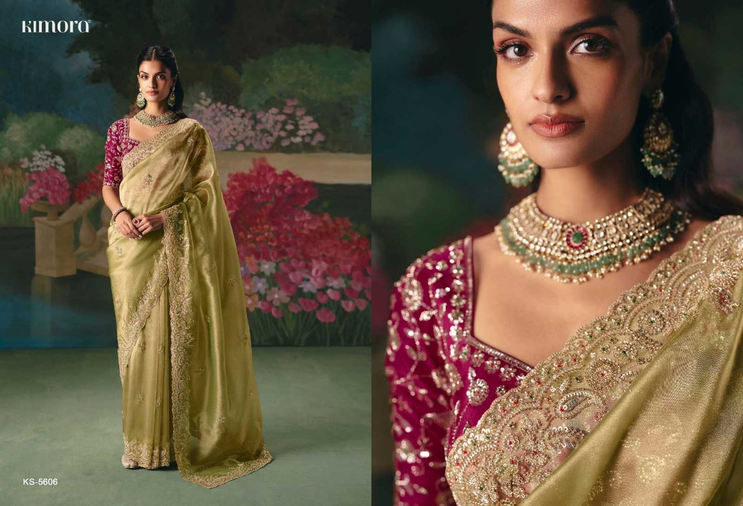 Sequins Work Saree