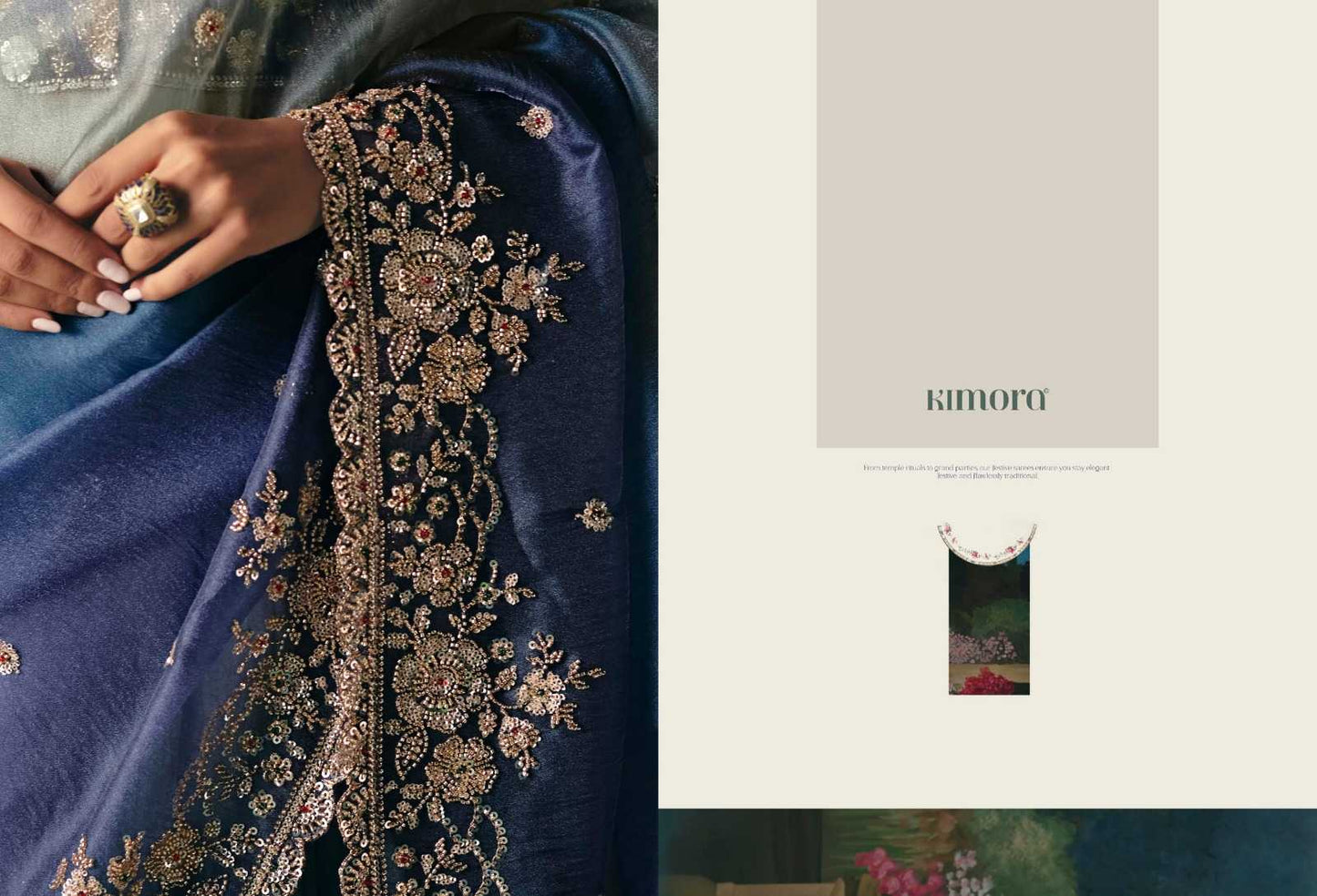 Sequins Work Saree