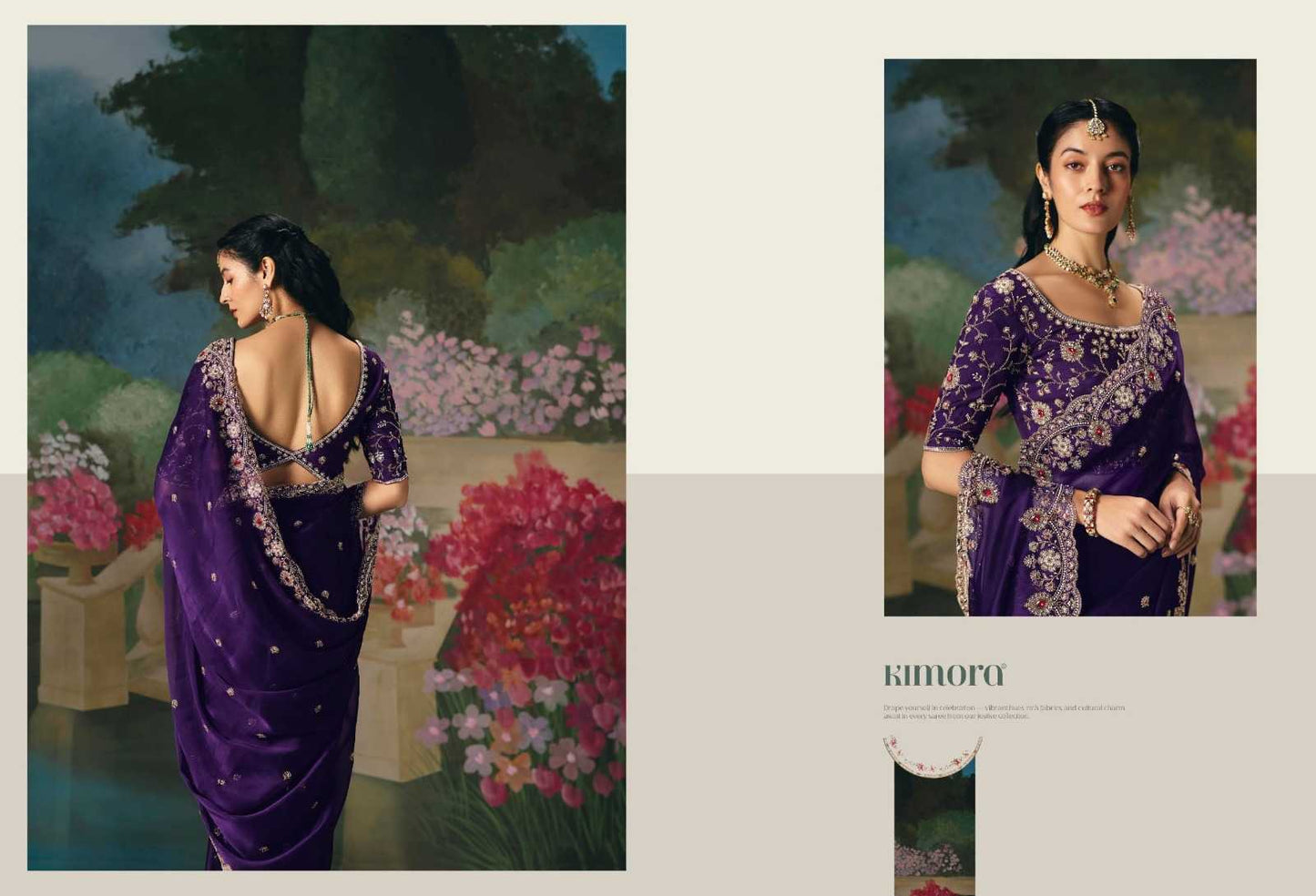 Sequins Work Saree