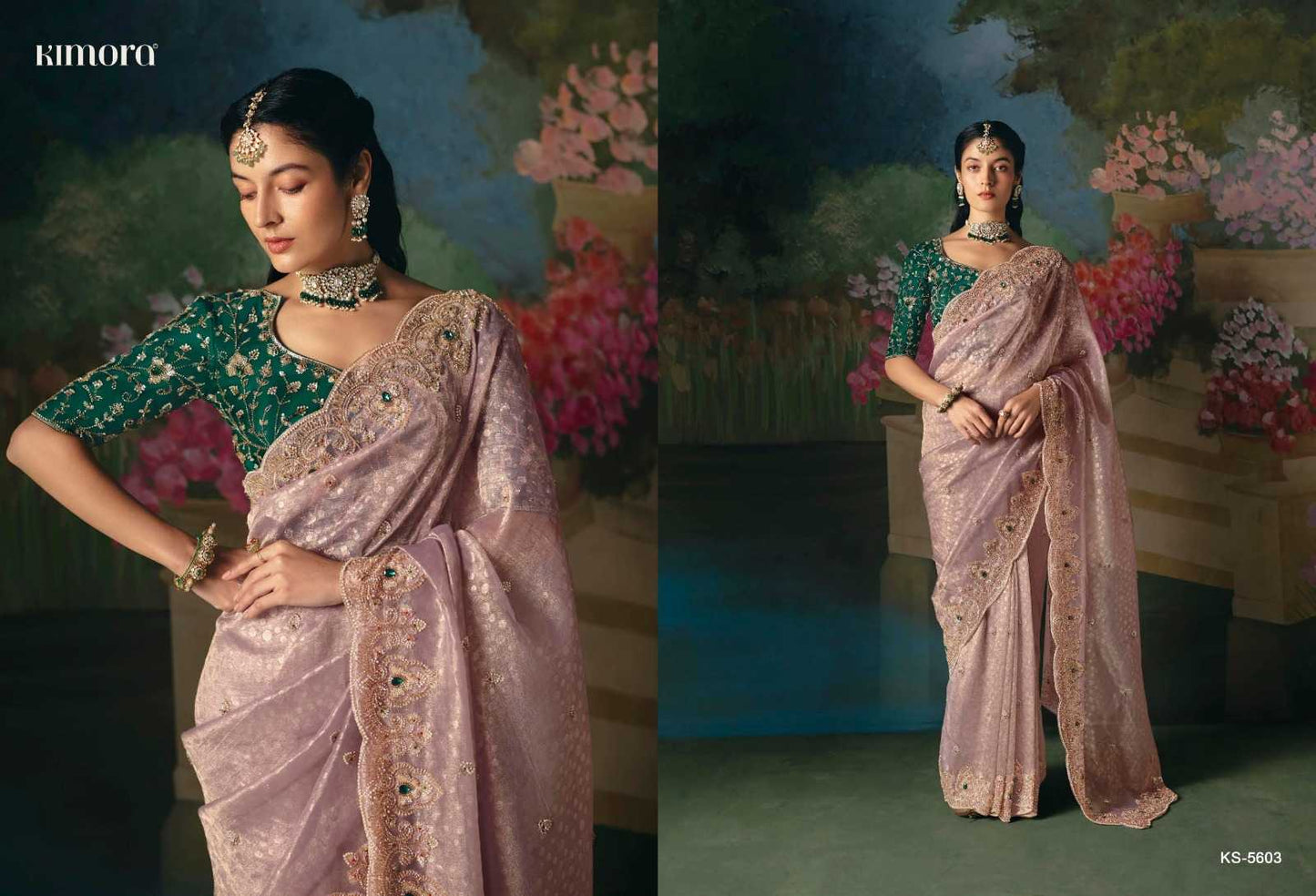 Sequins Work Saree