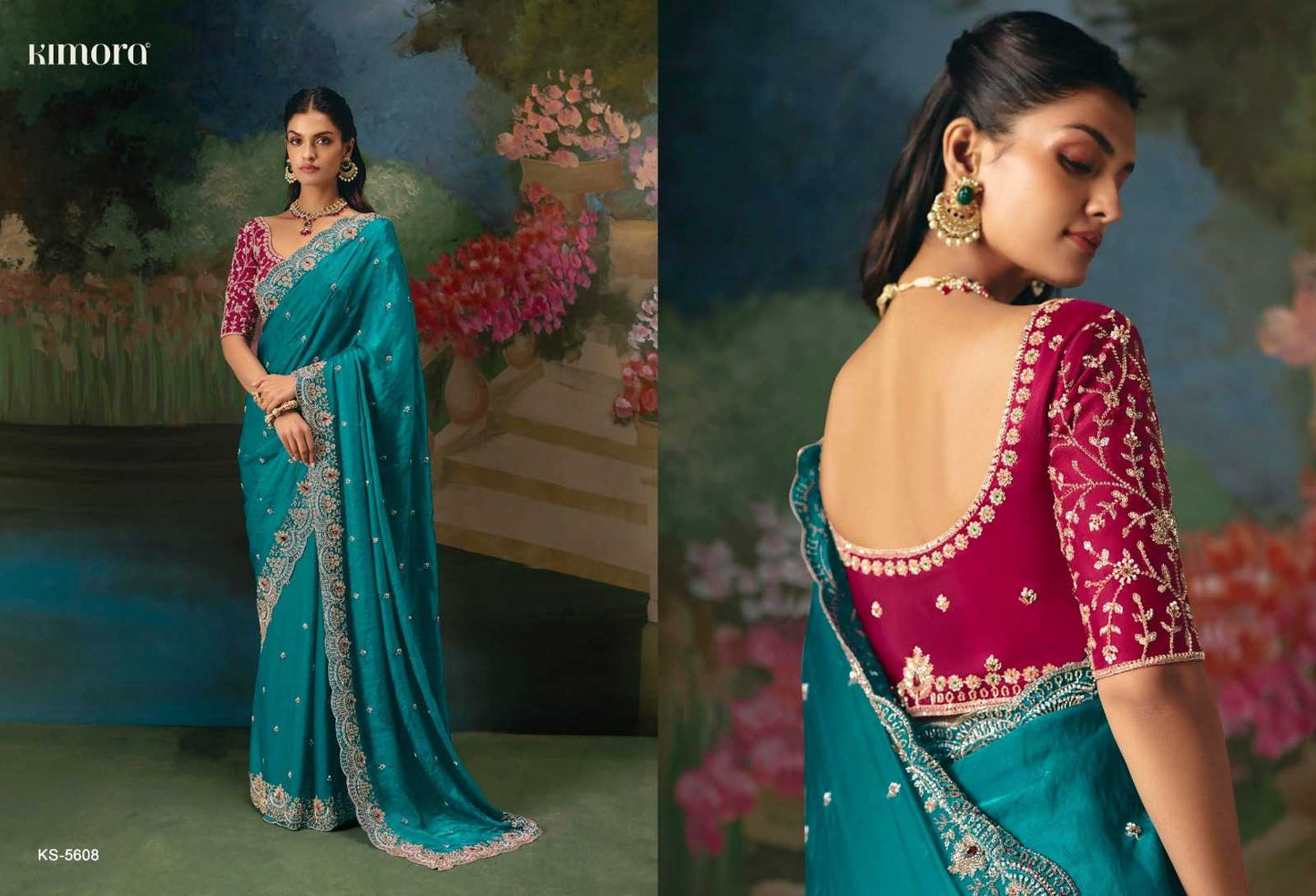 Sequins Work Saree