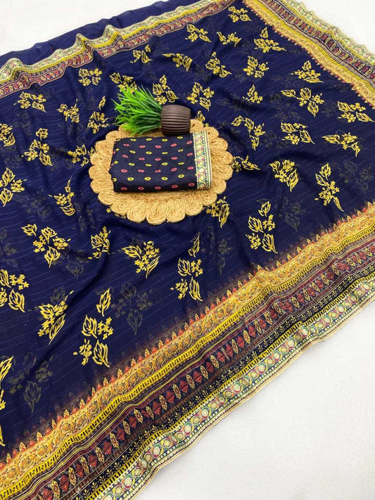 Georgette Printed Saree
