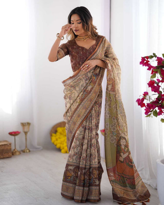 Soft Handloom Floral Saree