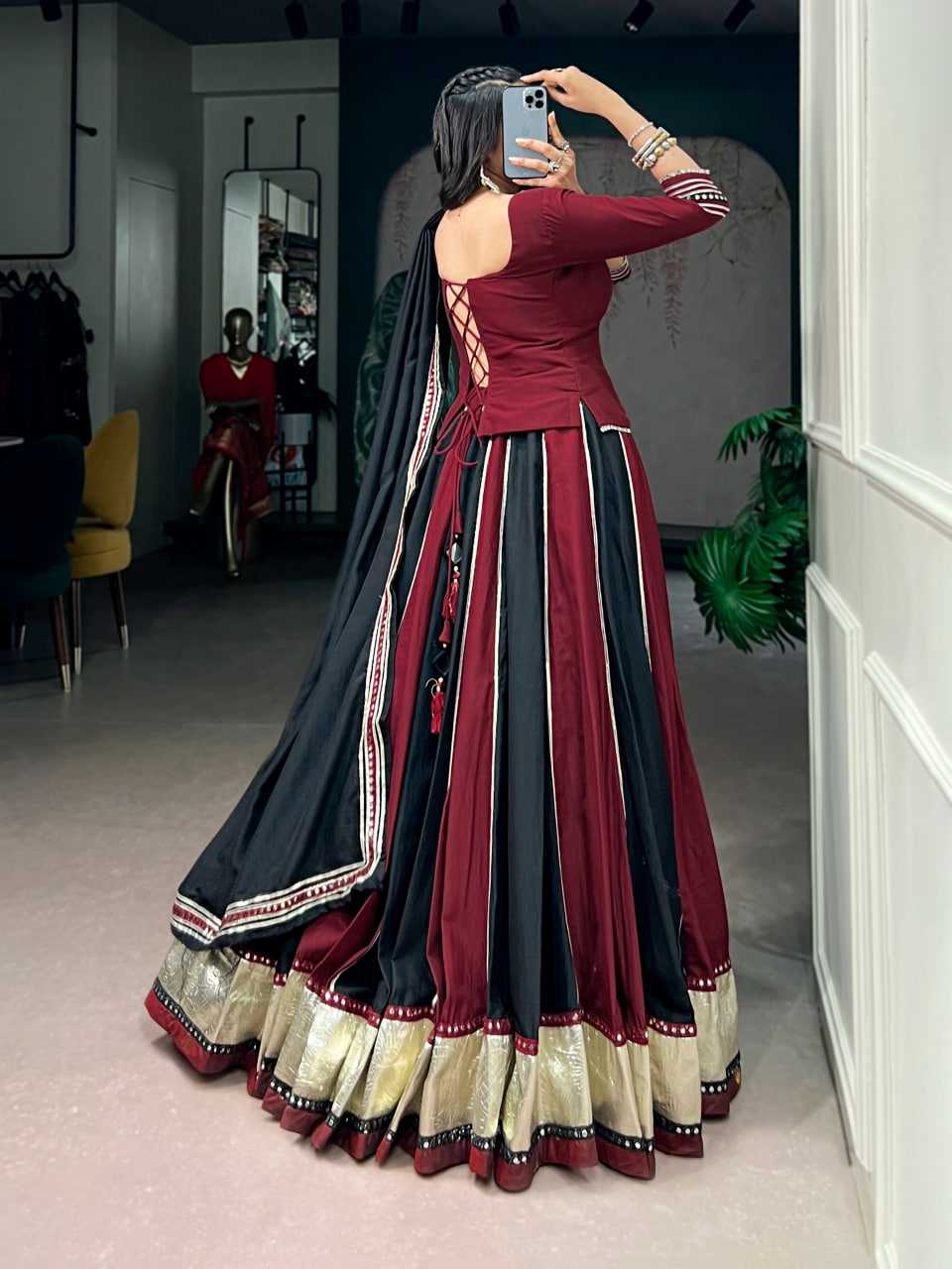 Mirror Work Lehenga