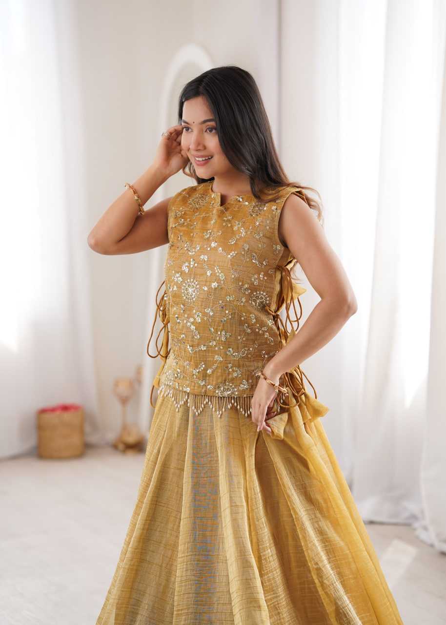 Crush Silk Designer Lehenga Choli