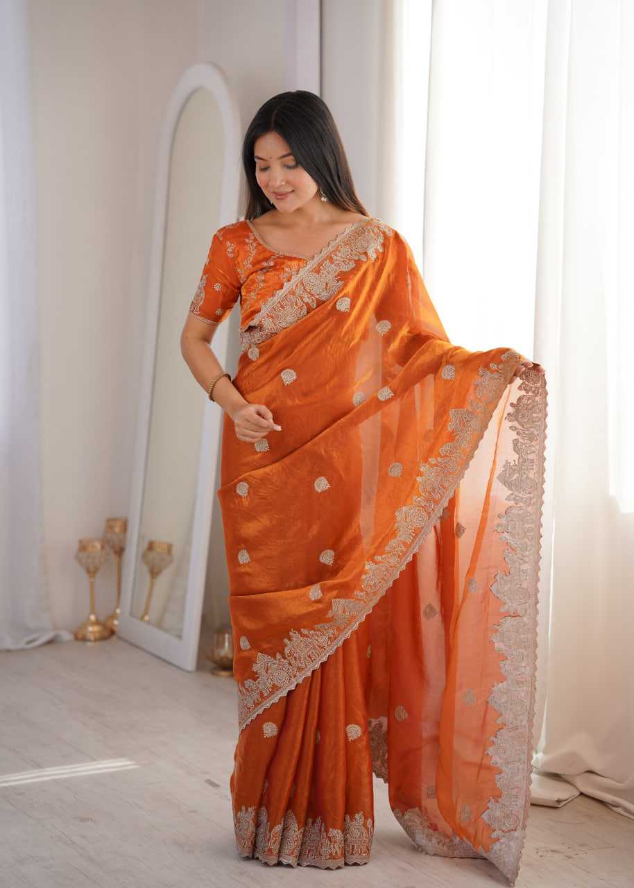 Embroidered Saree