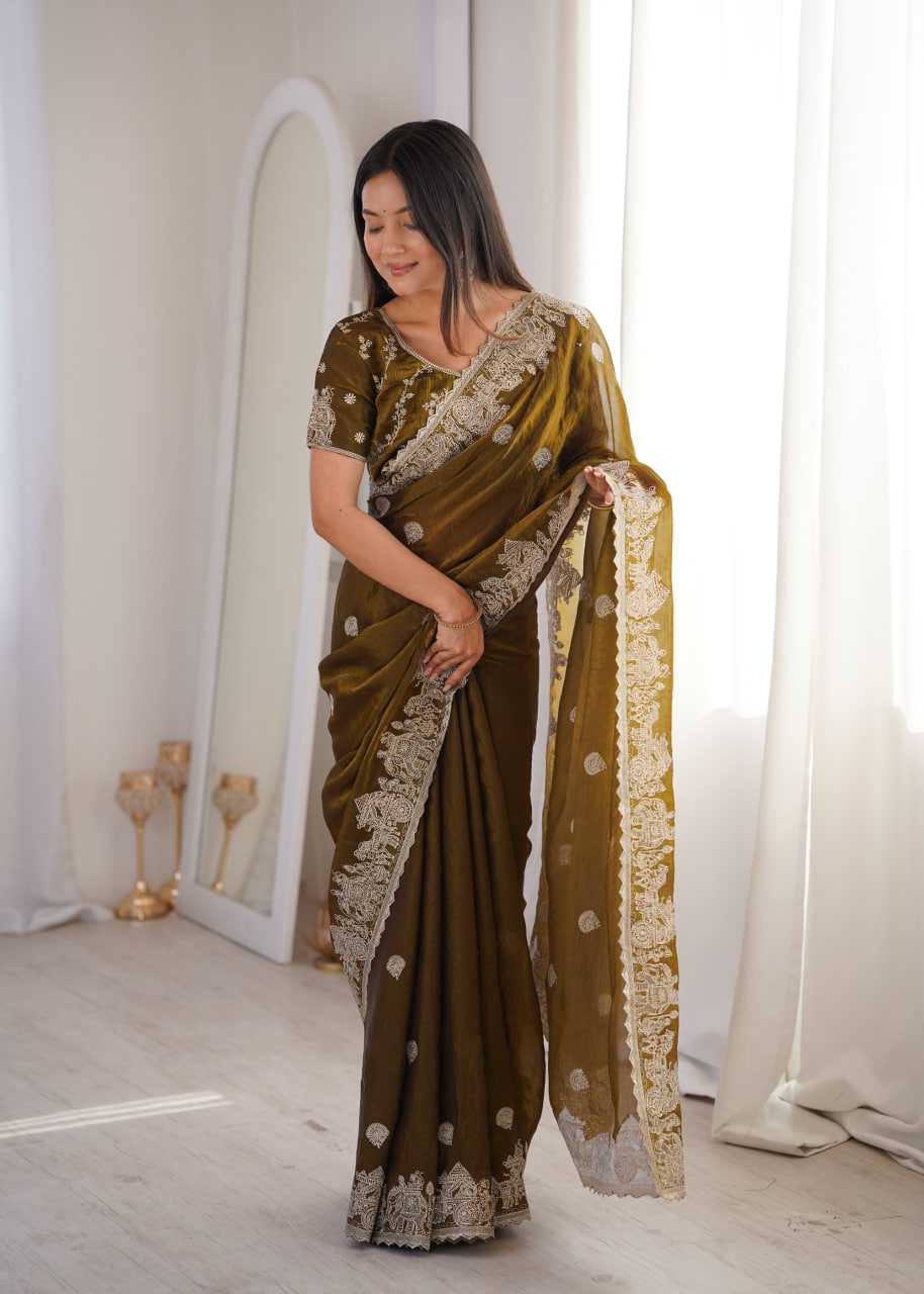 Embroidered Saree