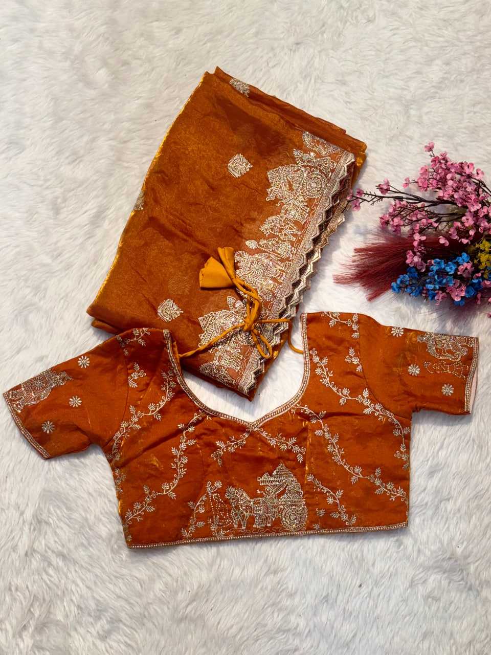 Embroidered Saree