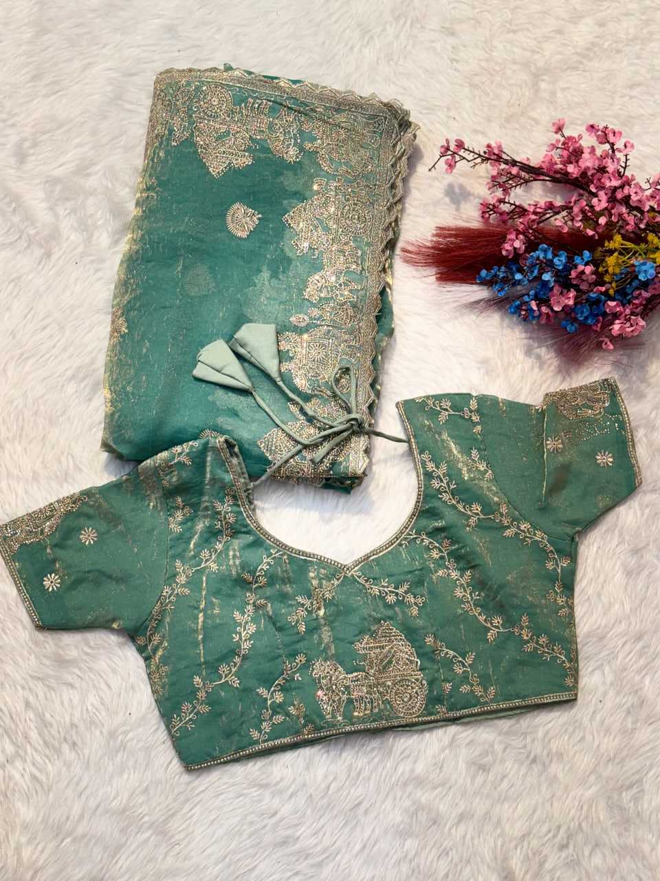 Embroidered Saree