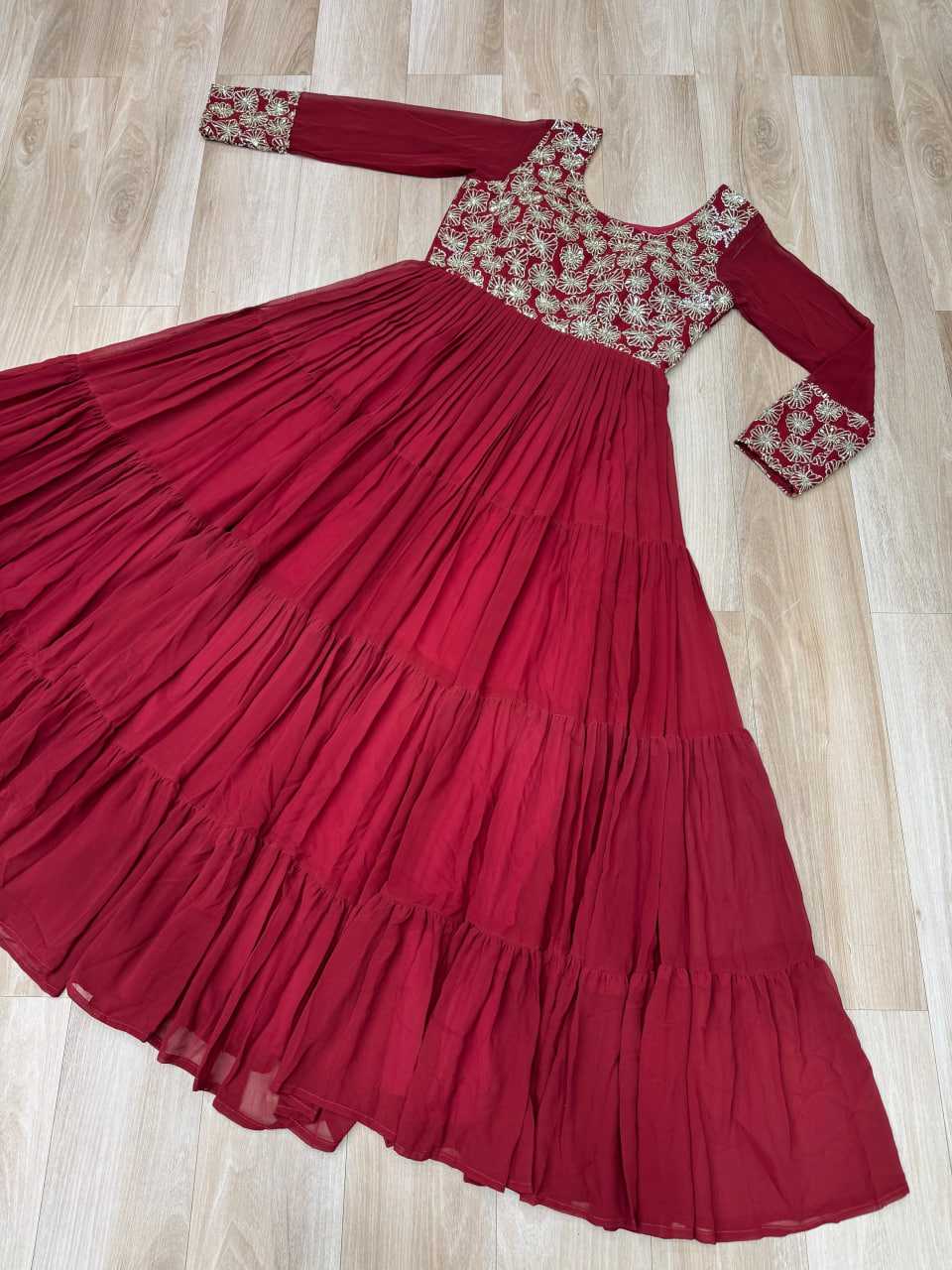 Faux Georgette Gown