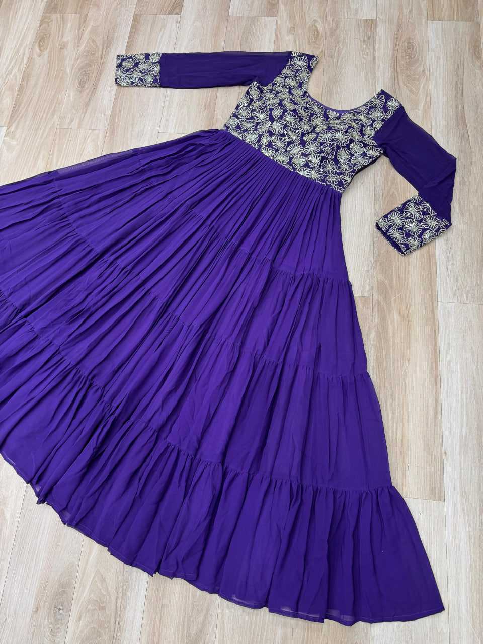 Faux Georgette Gown