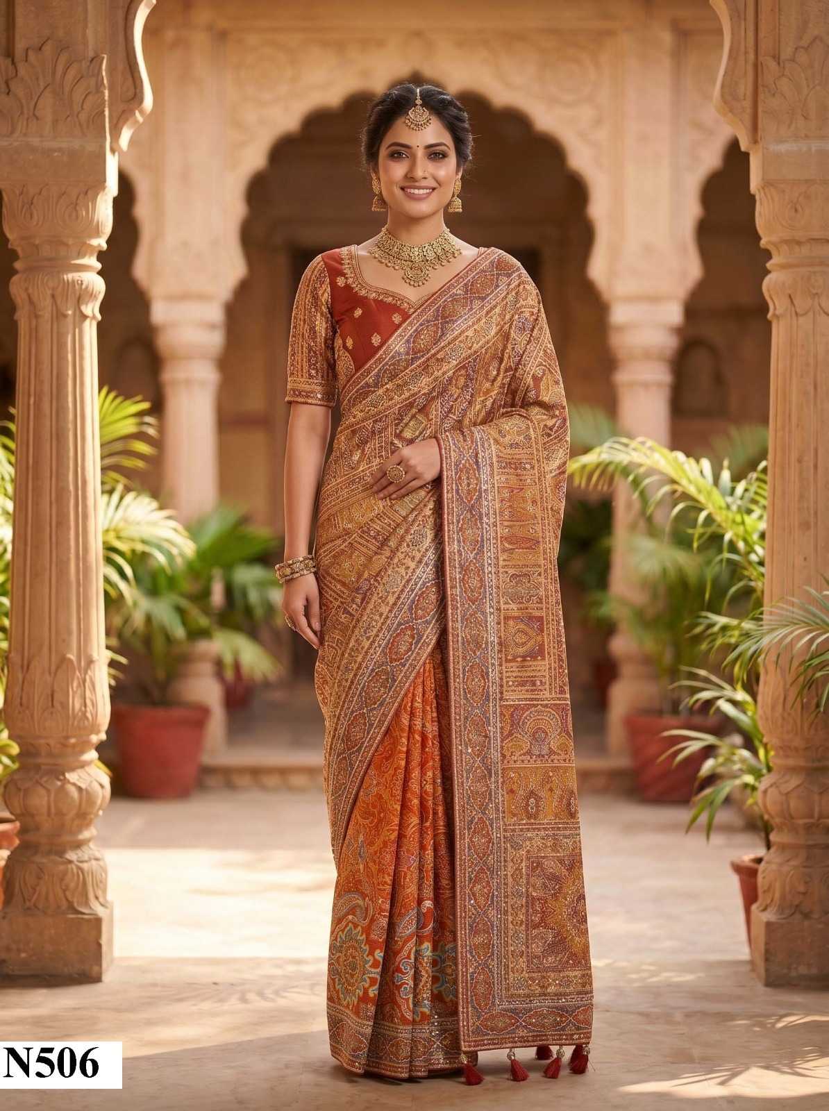 Hand Work Saree