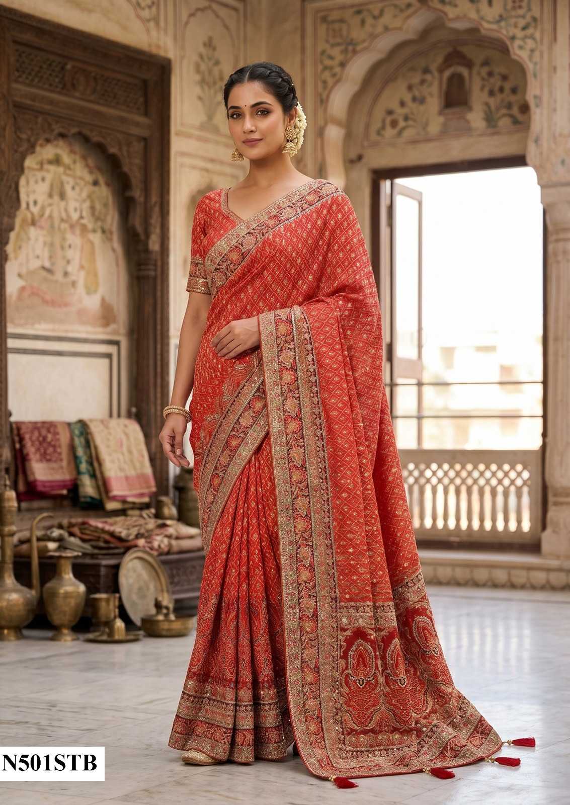 Hand Work Saree