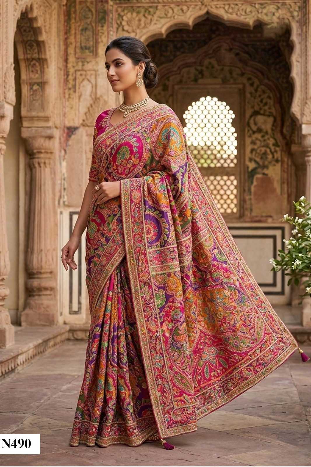 Hand Work Saree