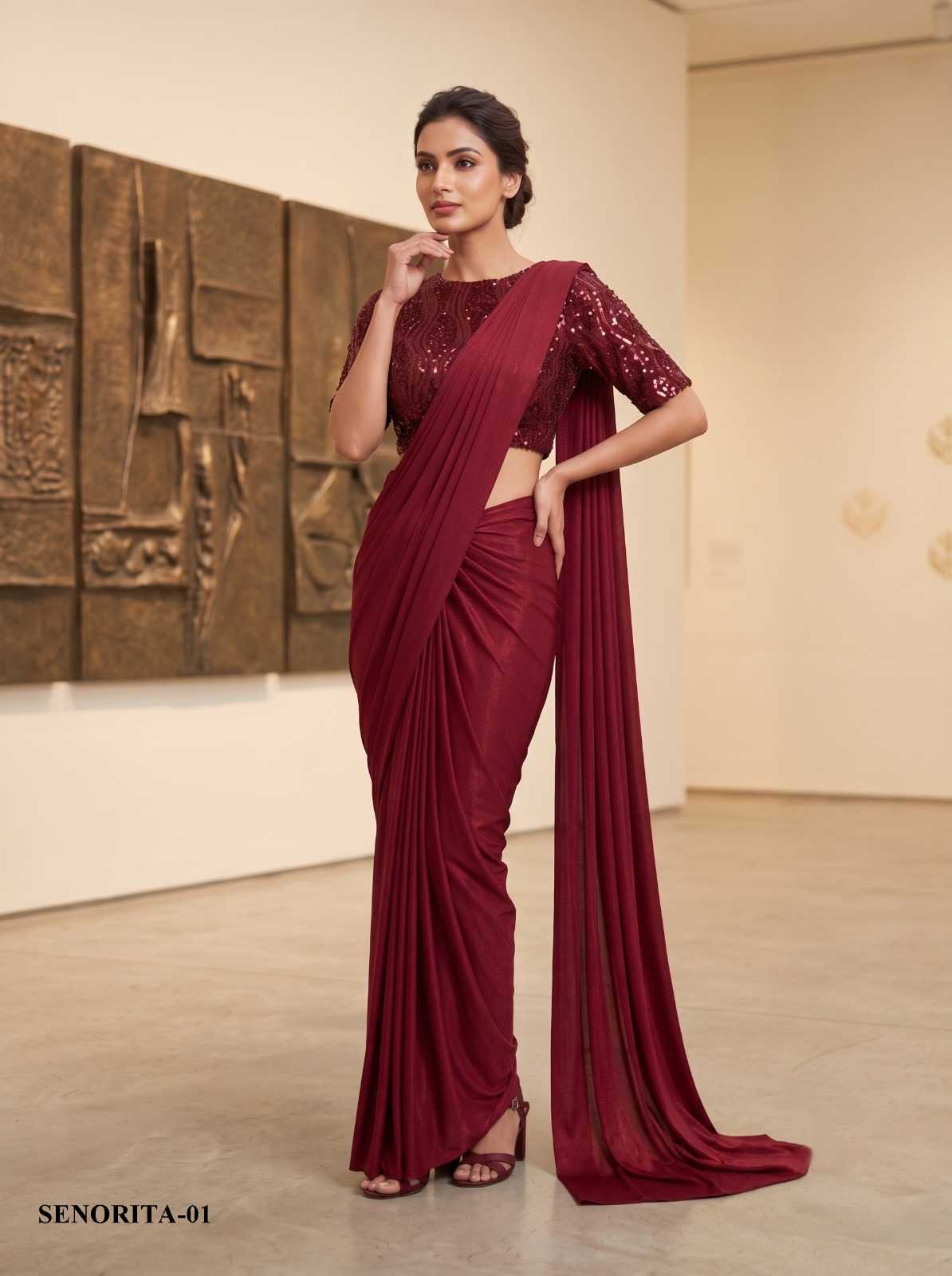 Embroidered Saree