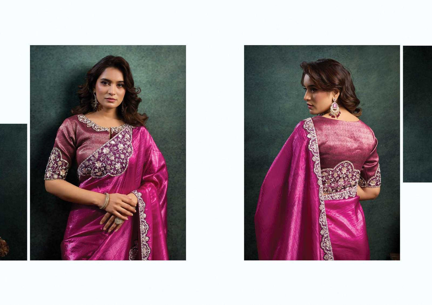 Silk Embroidered Saree
