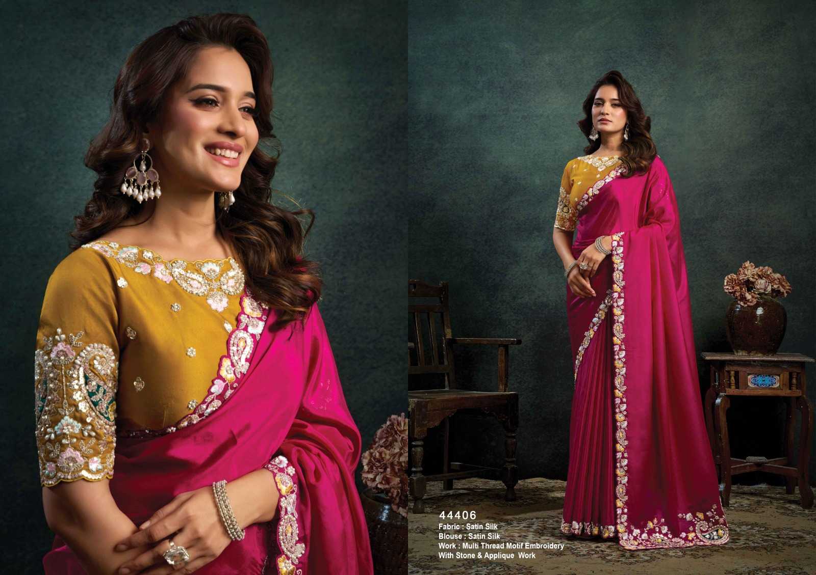 Silk Embroidered Saree
