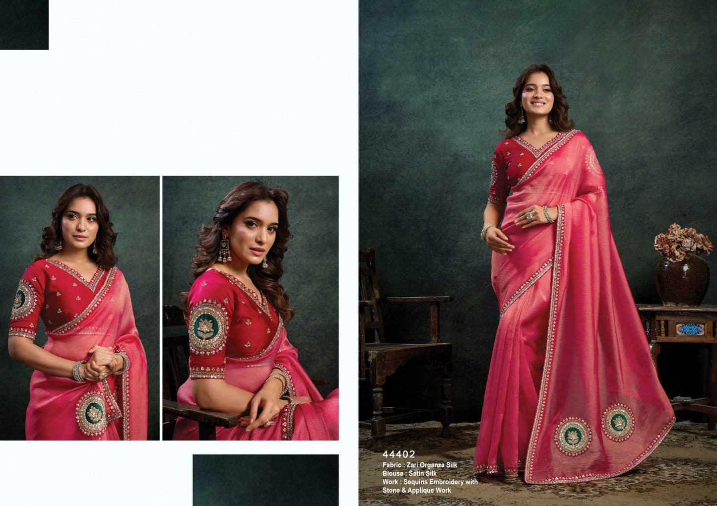 Silk Embroidered Saree