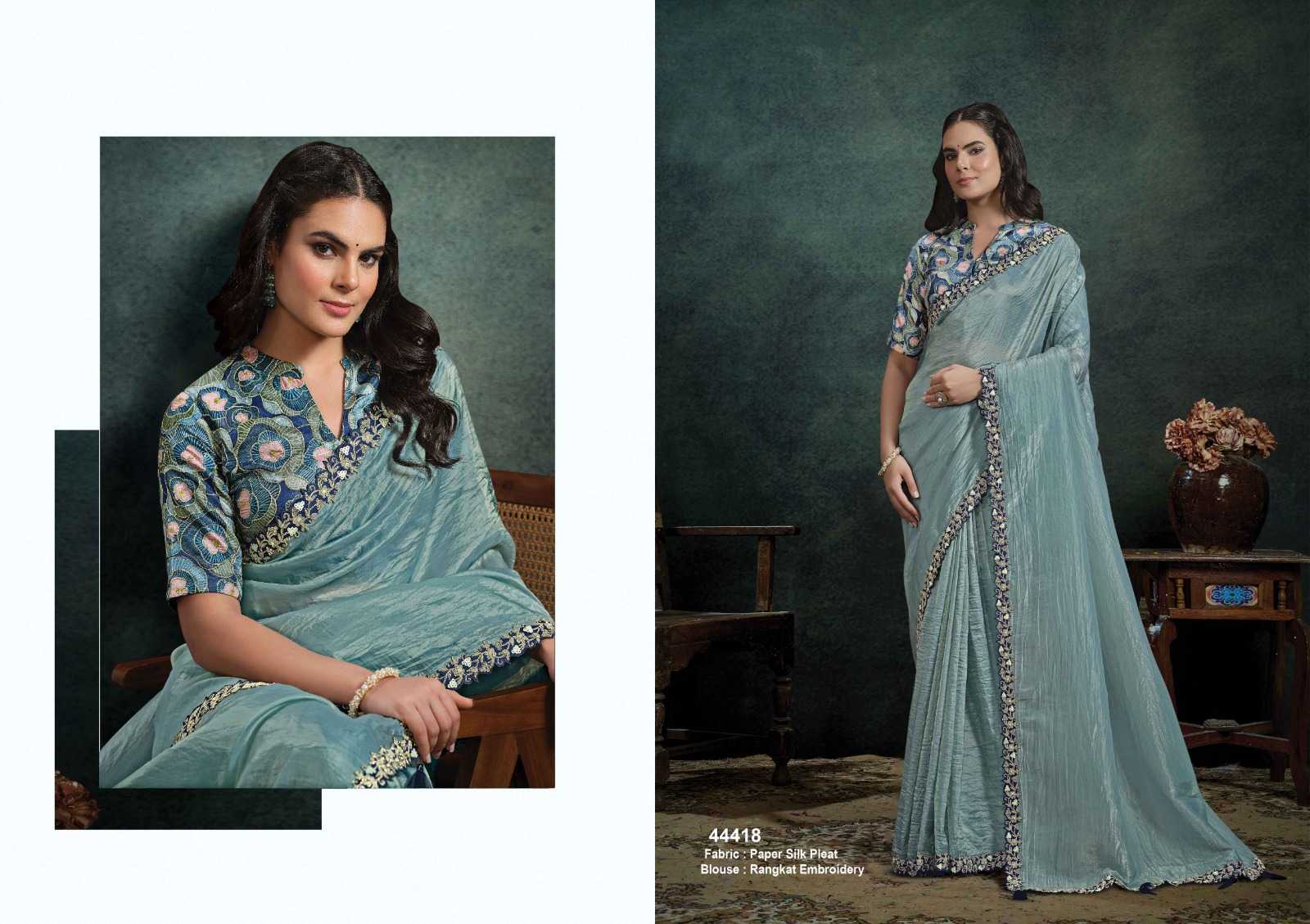 Silk Embroidered Saree