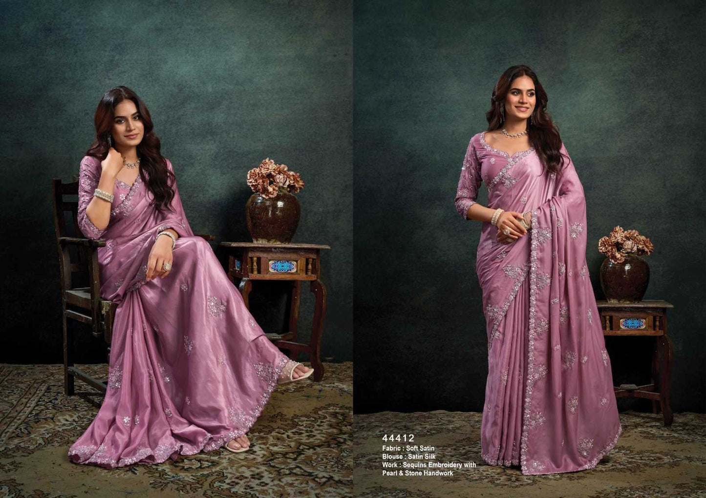 Silk Embroidered Saree
