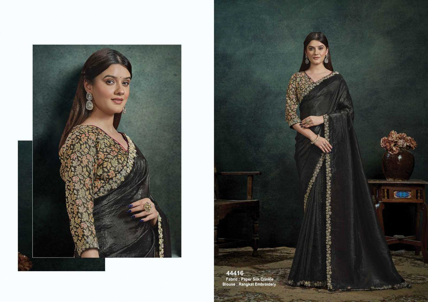 Silk Embroidered Saree