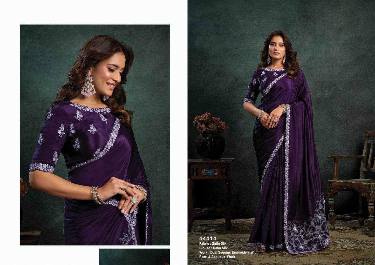 Silk Embroidered Saree