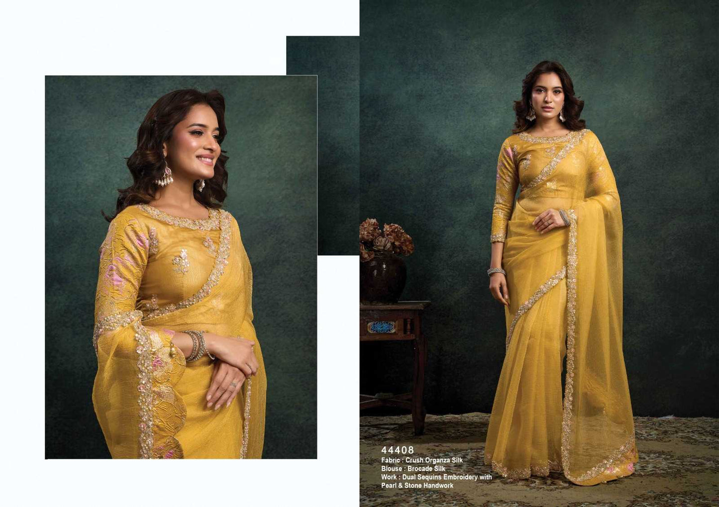 Silk Embroidered Saree