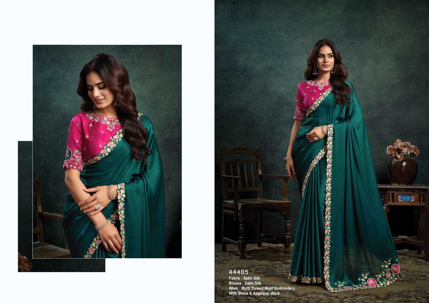 Silk Embroidered Saree