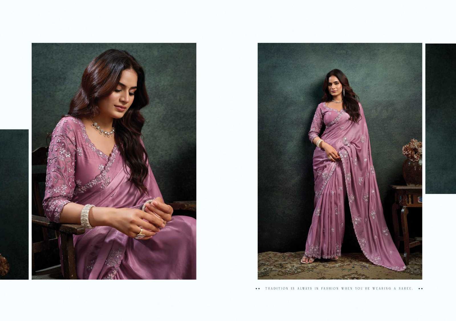 Silk Embroidered Saree