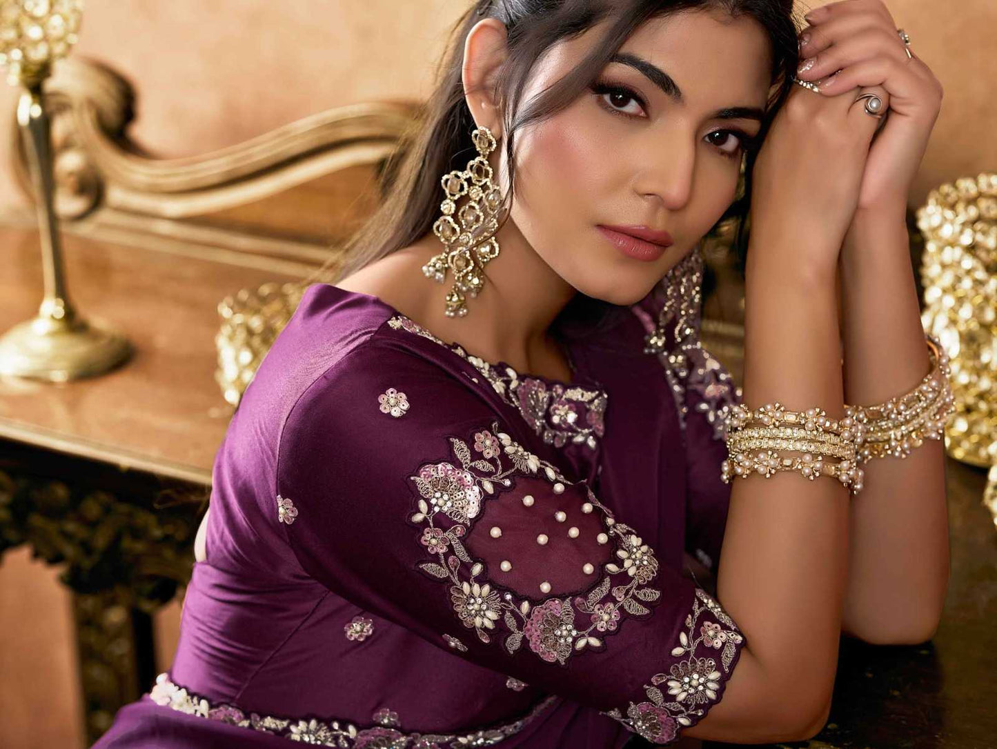 Satin Silk Saree