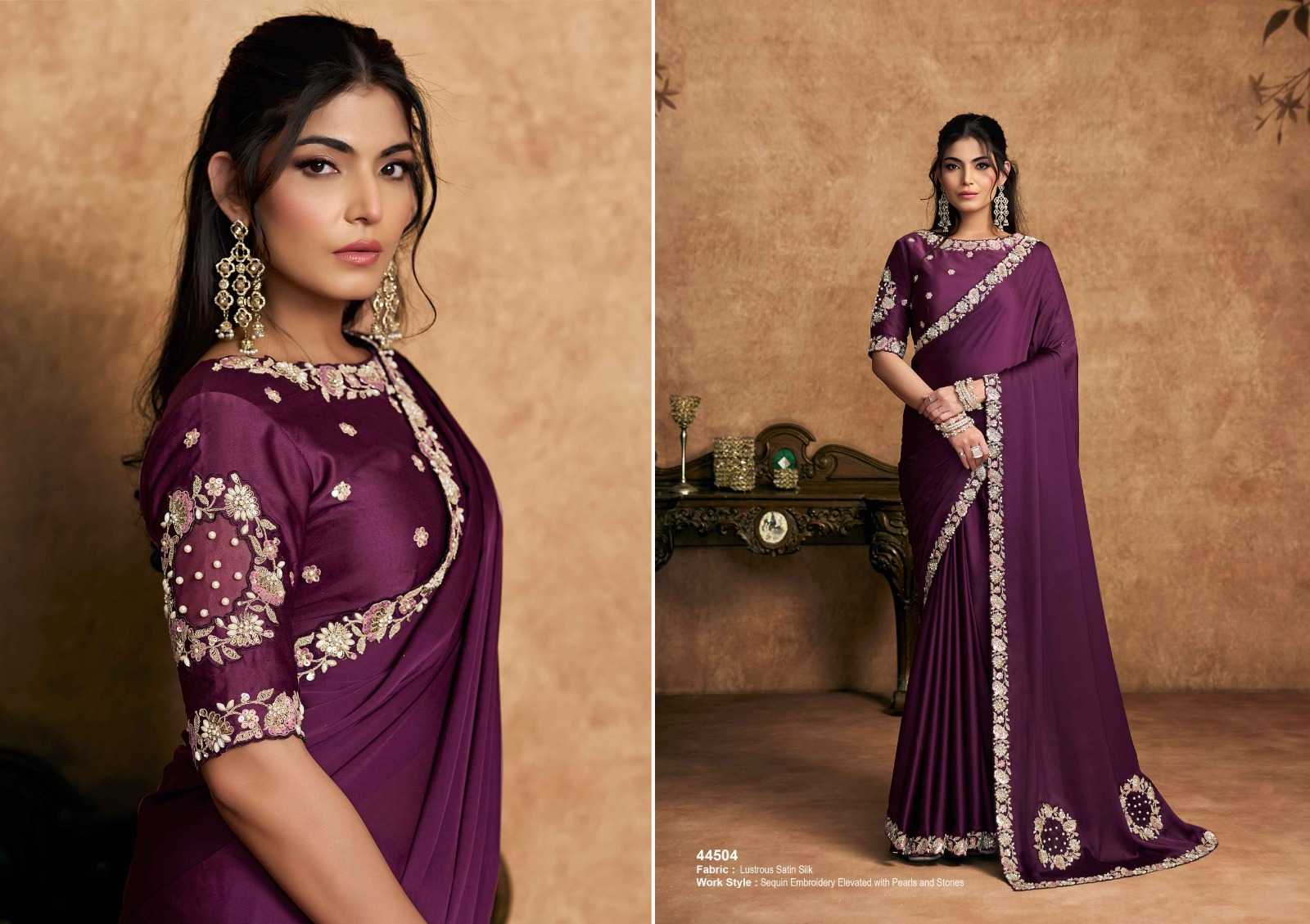 Satin Silk Saree