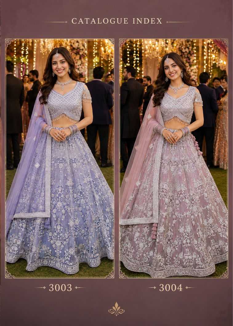 Net Designer Lehenga