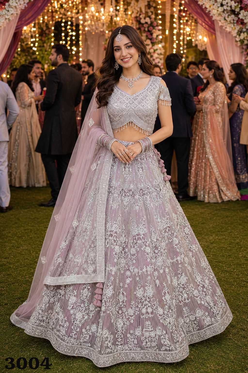 Net Designer Lehenga