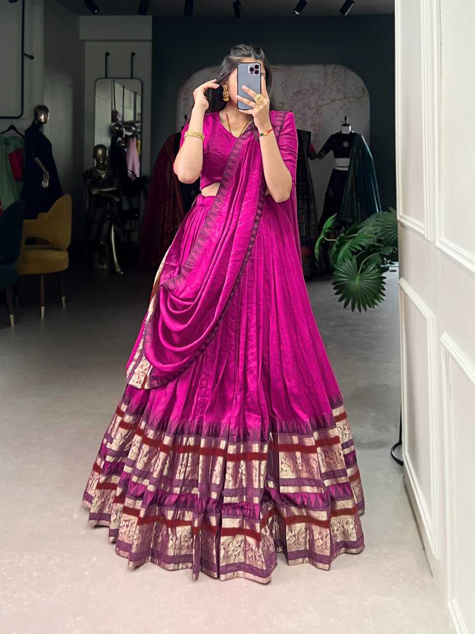 Zari Work Lehenga