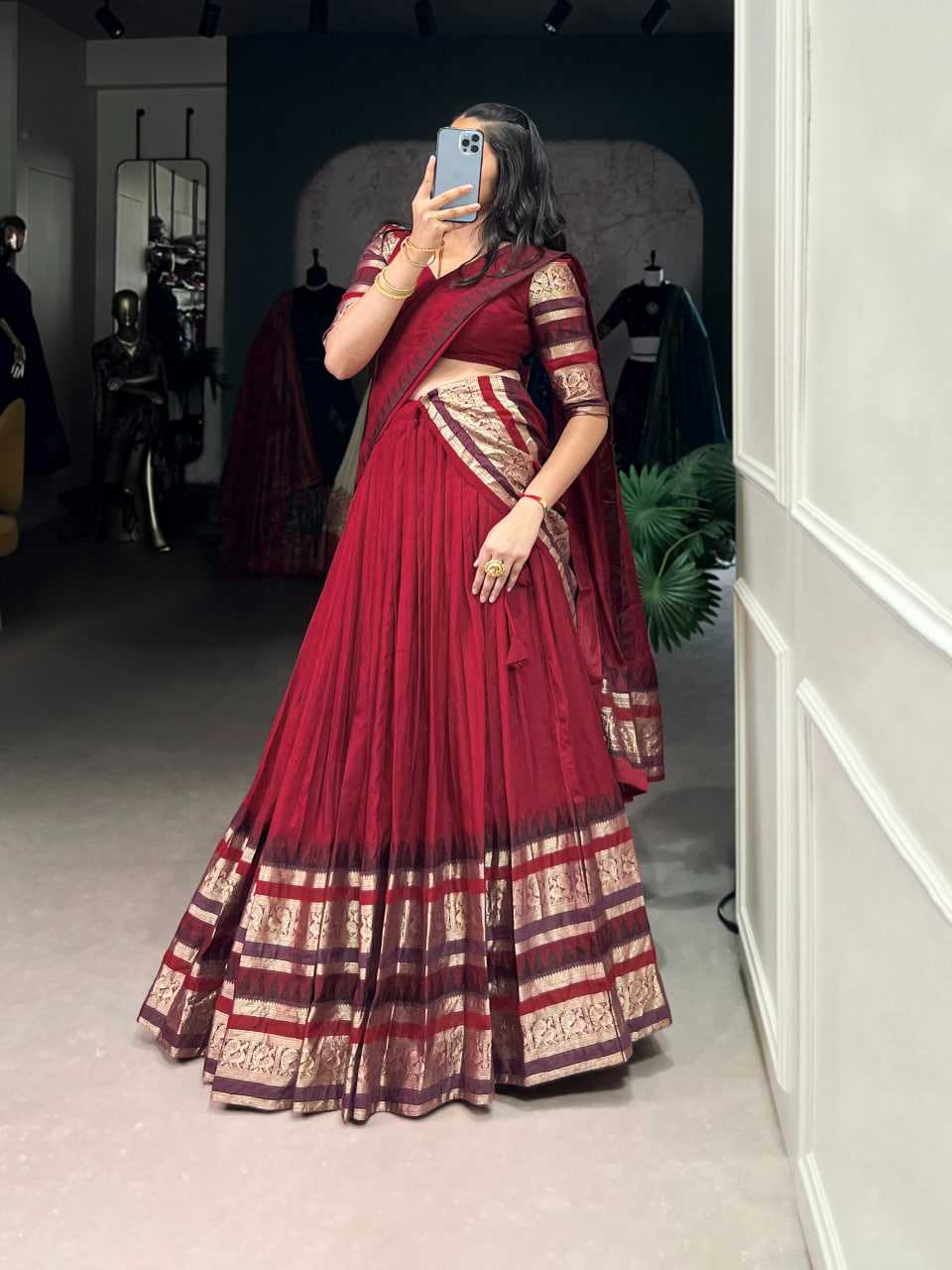 Zari Work Lehenga