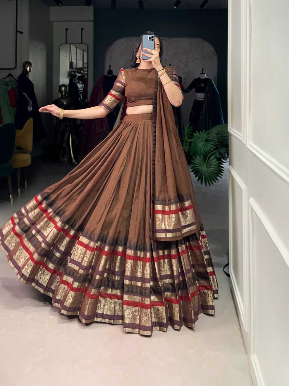 Zari Work Lehenga
