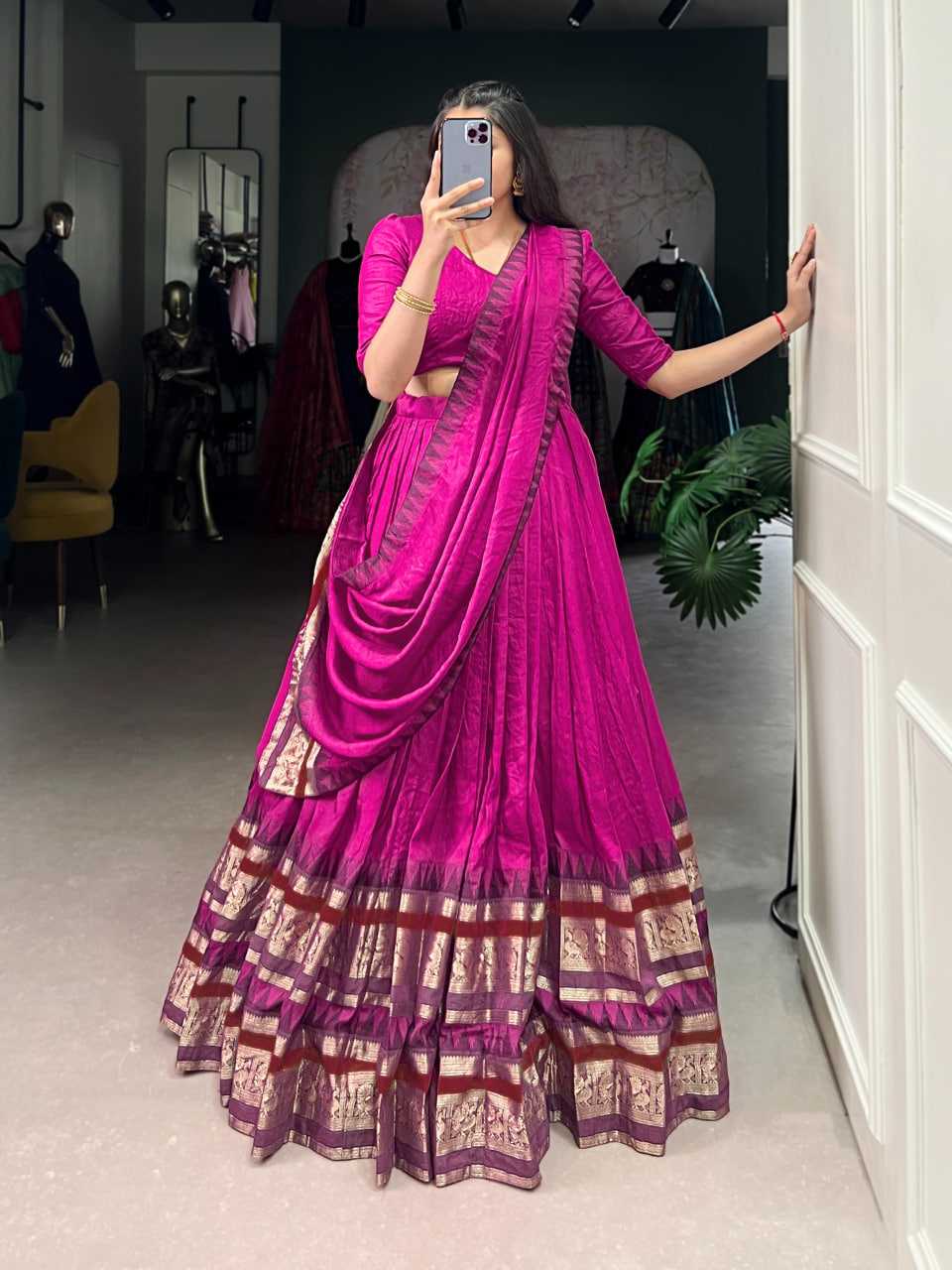 Zari Work Lehenga