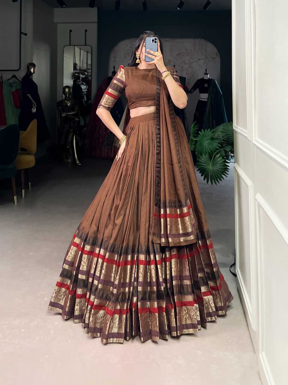 Zari Work Lehenga