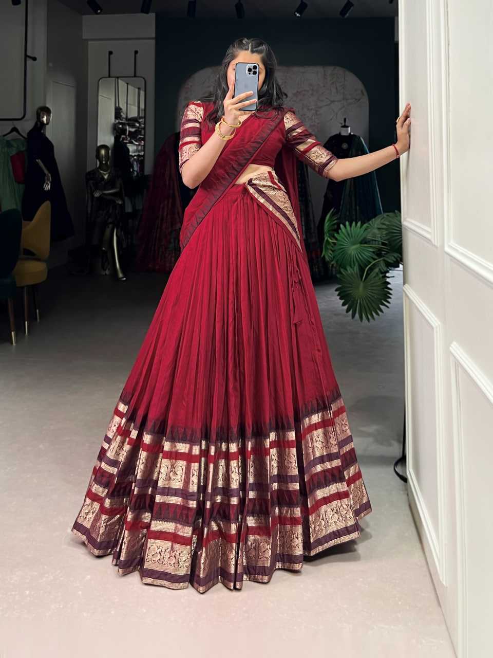 Zari Work Lehenga