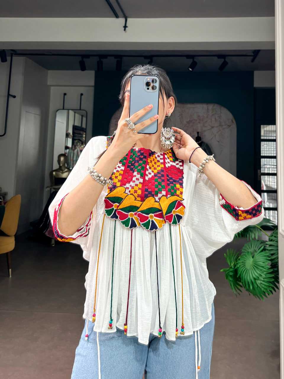 Fancy Bell Sleeve Kurti