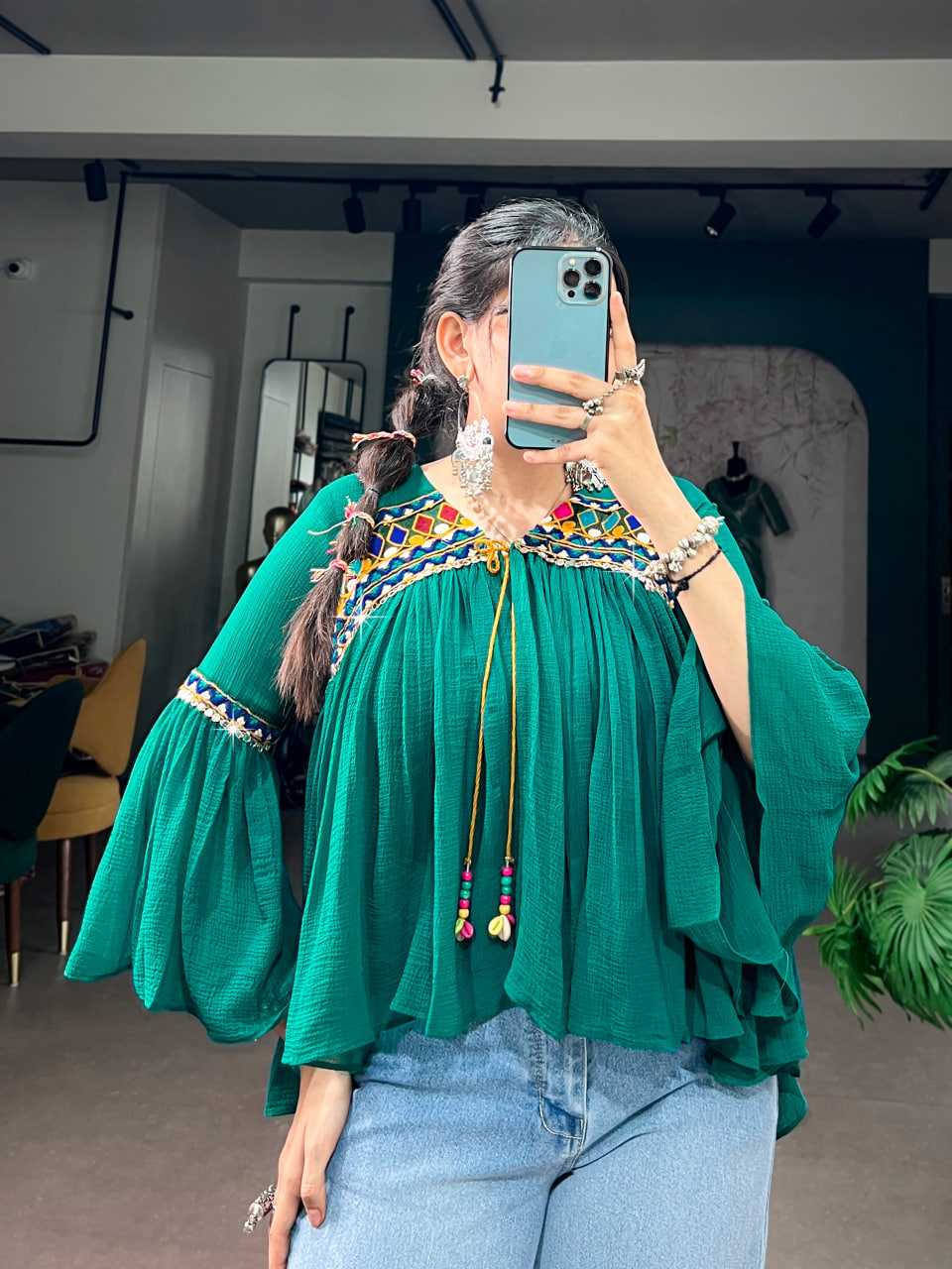 Fancy Bell Sleeve Kurti