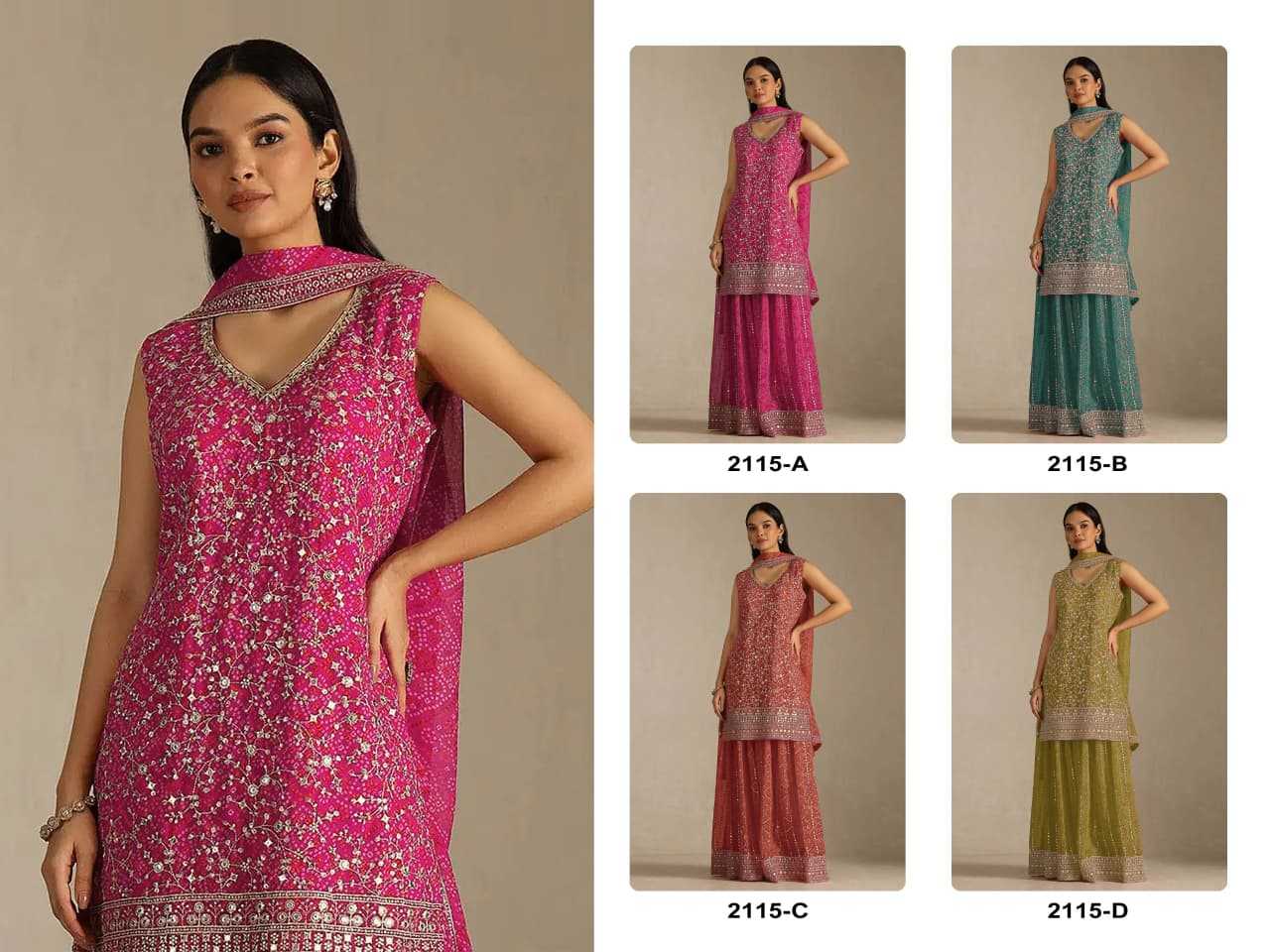 Faux Georgette Unstitched Suit
