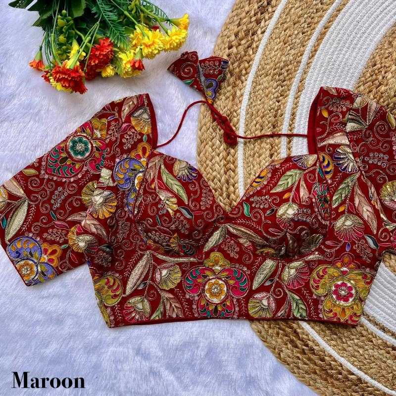 Pure Crepe Printed Blouse
