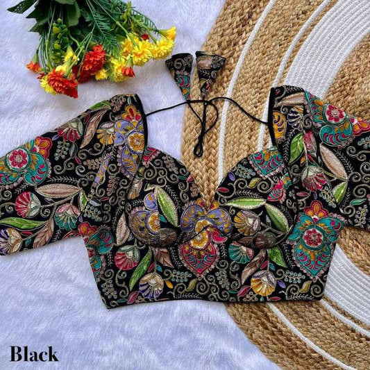 Pure Crepe Printed Blouse