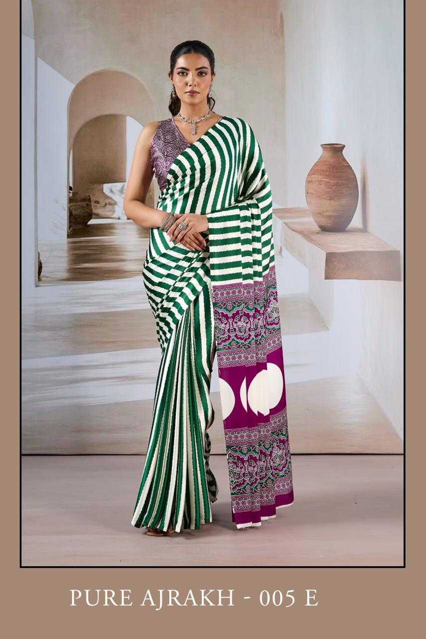 Satin Printed Saree